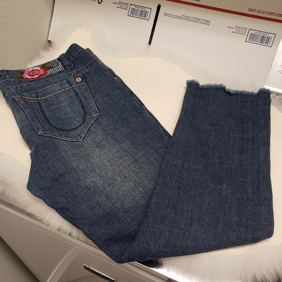 Freestyle Revolution Denim Jeans Sz 13 Embroidered - Picture 1 of 10